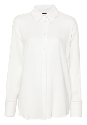 Fabiana Filippi long sleeve collared shirt - White