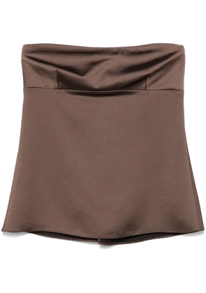 Patrizia Pepe satined blouse - Brown