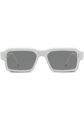 Thom Browne Eyewear rectangular-frame sunglasses - White