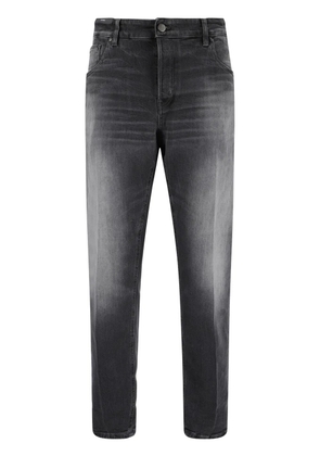 PT Torino whiskering detail slim-cut jeans - Black