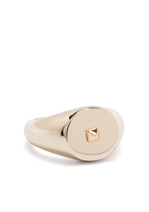 Eddie Borgo mini Pyramid signet ring - Gold