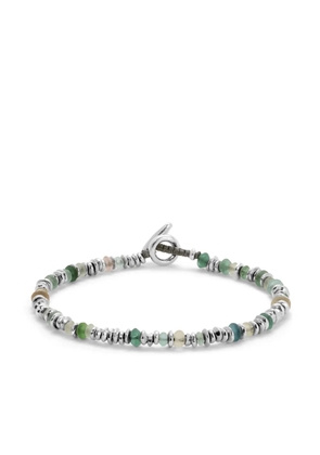 MAOR Pilla Bracelet with Green Roman Glass - Silver