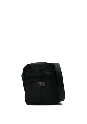 Porter-Yoshida & Co. logo-tag messenger bag - Black