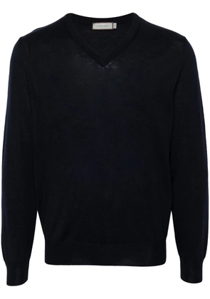 Canali merino-wool sweater - Blue