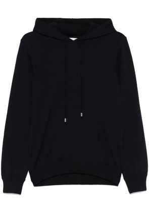 D4.0 fine-knit hoodie - Blue