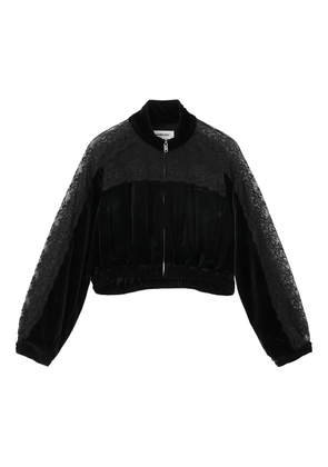 AMBUSH lace-panel bomber jacket - Black