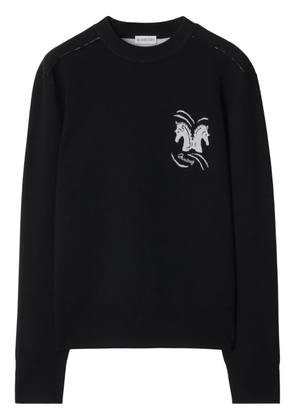 Burberry Mirrored Horse knit jumper - Black