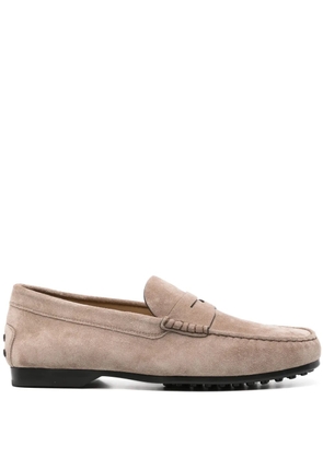 Tod's Gommino suede loafers - Neutrals