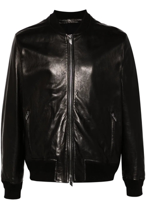 Salvatore Santoro leather bomber jacket - Black