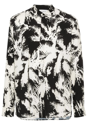Laneus abstract-print shirt - Neutrals
