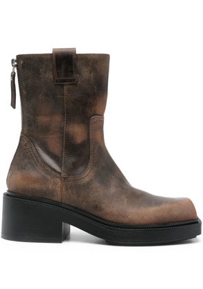 Vic Matie 55mm Fray ankle boots - Brown