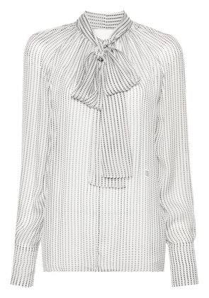 Givenchy polka-dot silk blouse - White