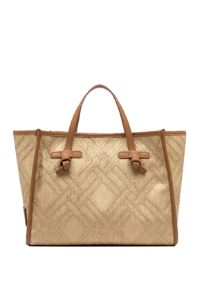 GIANNI CHIARINI Marcella 32 knot-detail tote bag - Neutrals