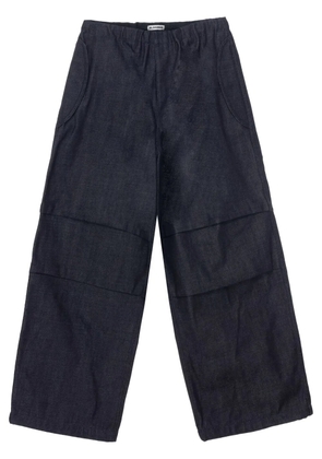 Jil Sander elasticated denim trousers - Grey