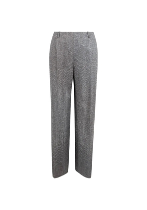 Ermanno Scervino herringbone-pattern belt-loop trousers - Grey