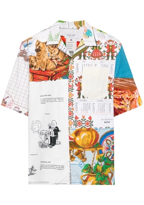 Marine Serre Regenerated Household cotton shirt - White