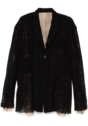 CHIAHUNG SU patchwork-detail blazer - Black