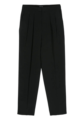 Giorgio Armani dart-detailing tapered trousers - Black