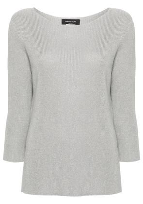 Fabiana Filippi metallic-threading jumper - Grey