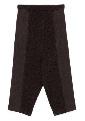 CHIAHUNG SU drop-crotch trousers - Brown