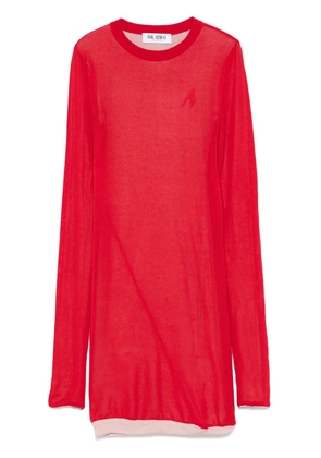 The Attico knitted mini dress - Red