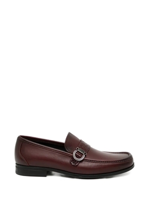 Ferragamo Gancini leather loafers - Red