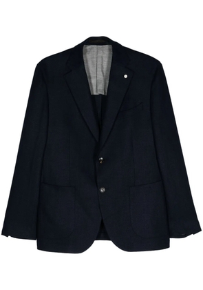 LUIGI BIANCHI MANTOVA single-breasted blazer - Blue