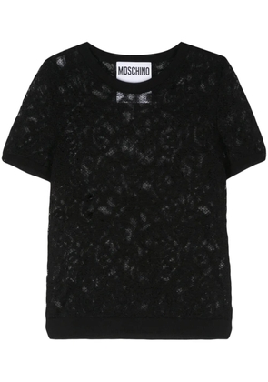 Moschino jacquard knitted top - Black