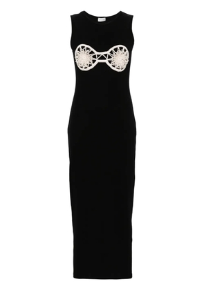 Magda Butrym crochet-detailed cotton maxi dress - Black