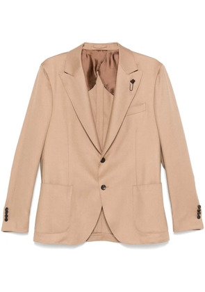 Lardini brooch-detail blazer - Neutrals