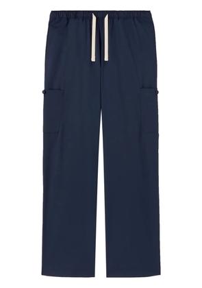 Palm Angels twill loose-fit trousers - Blue