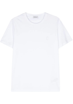 DONDUP logo-embroidered cotton T-shirt - White