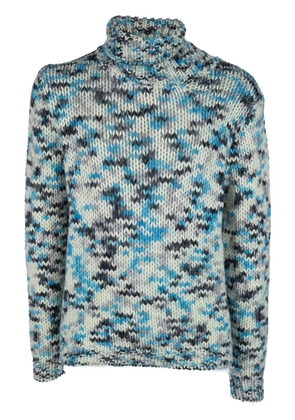 Daniele Fiesoli patterned-intarsia jumper - Blue