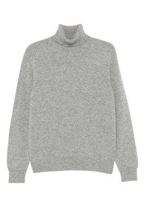 Zanone turtleneck ribbed-cuffs sweater - Grey