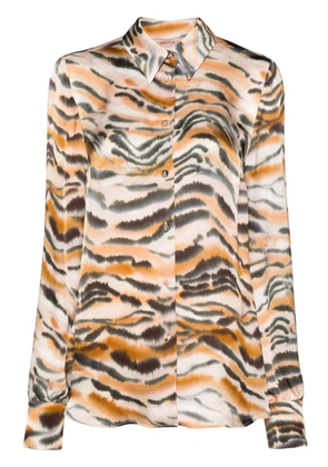 TWINSET tiger-print shirt - Neutrals