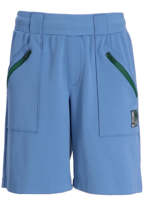 Moschino logo-embroidered track shorts - Blue