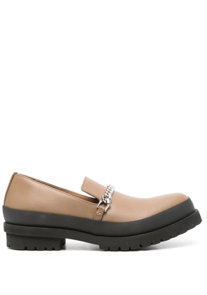 Stella McCartney chain-detailed loafers - Brown
