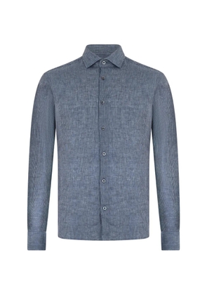 Moorer Sorrento pinstripe shirt - Blue