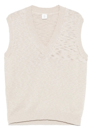 Eleventy fisherman's-knit vest - Neutrals