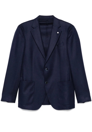 LUIGI BIANCHI MANTOVA single-breasted blazer - Blue