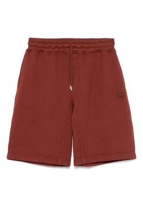 C.P. Company logo-embroidered shorts - Brown