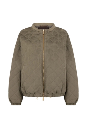 Moorer Elvira quilted bomber jacket - Neutrals