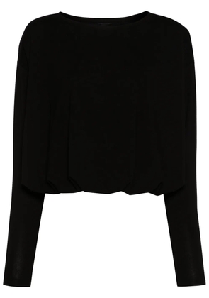 PINKO draped jersey T-shirt - Black
