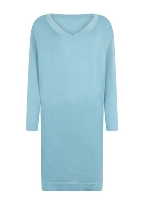 Malo V-neck midi dress - Blue