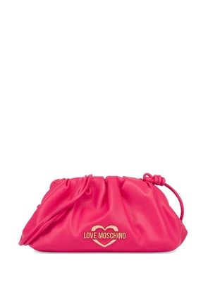 Love Moschino logo-plaque crossbody bag - Pink