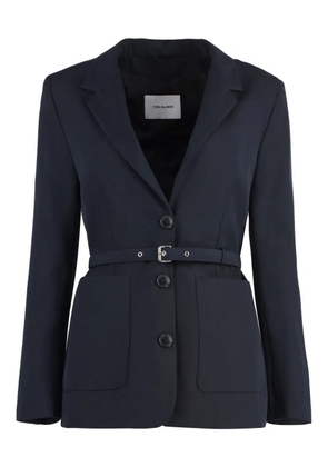 Yves Salomon belted blazer - Blue