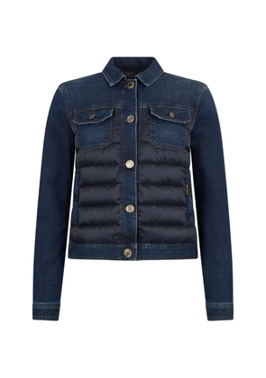 Moorer quilted denim jacket - Blue