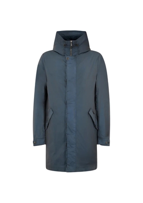 Moorer hooded coat - Blue
