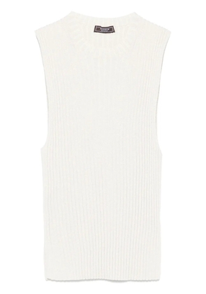 Peserico fine-ribbed tank top - Neutrals