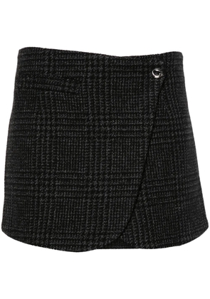 Coperni Prince of Wales mini skirt - Black